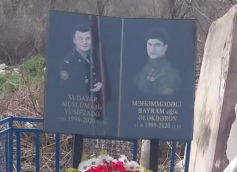 Xudayar şəhid olduğu yerə son nəfəsində bu sözləri yazıbmış – VİDEO