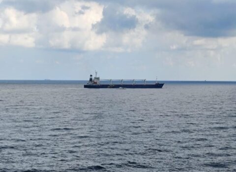 Azov dənizində buğda yüklü gəmi batıb