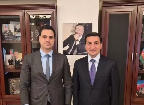 Hikmət Hacıyev Slovakiyanın Azərbaycandakı səfiri ilə görüşdü