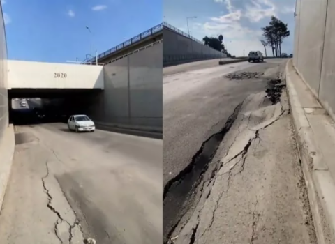 Sabunçu tunelindəki çökmə aradan qaldırılacaq