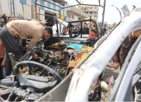 Qəzzada polis avtomobili hədəfə alındı: Uşaq və asayiş keşikçiləri həlak oldu