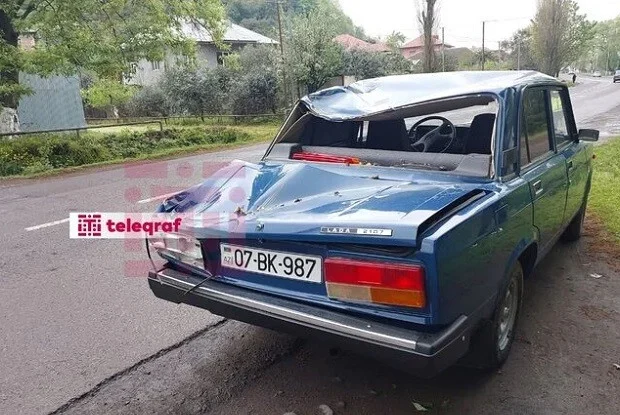 Ağac maşının üzərinə aşdı: gəlin və qayınana xəsarət aldı – Foto