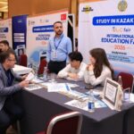 Qazaxıstan Bakıda keçirilən beynəlxalq sərgidə təhsil imkanlarını təqdim edib-FOTOLAR