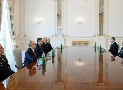 Prezident Türkiyənin daxili işlər nazirini qəbul etdi