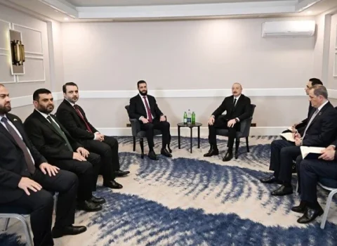 İlham Əliyev Şara ilə görüşdü – Foto