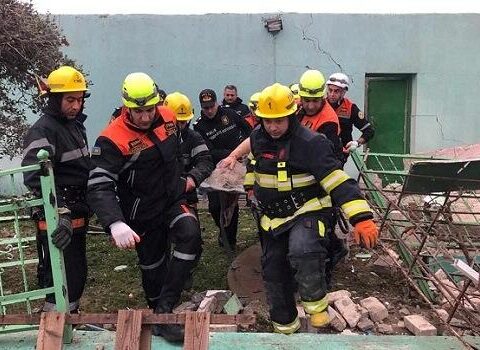 Bakıda ev çökdü: qadın xəsarət aldı – Video