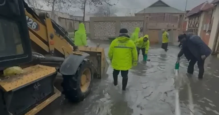 Yağışın fəsadlarının aradan qaldırılması ilə bağlı işlər aparılır – VİDEO