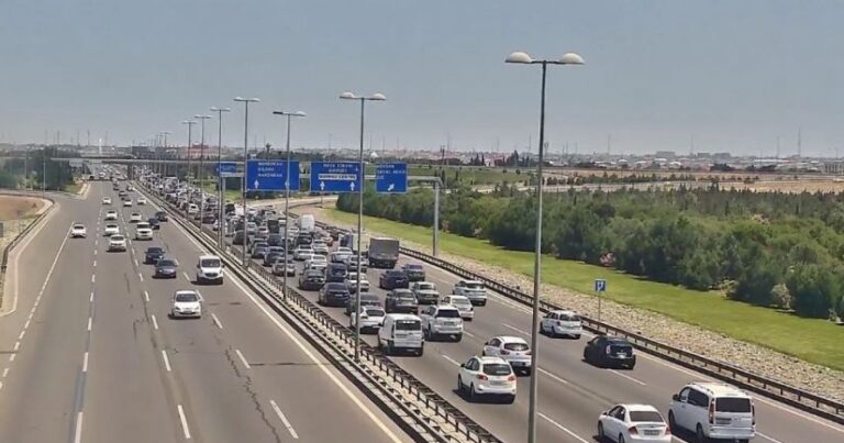 Aeroport şosesində qorxunc qəzanın – Anbaan videosu