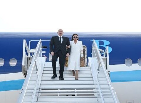 Prezident və xanımı Gürcüstana getdi