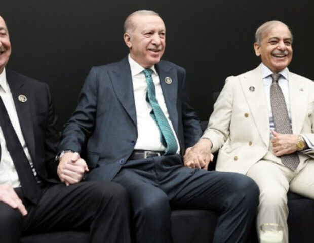 Üç liderin səmimi FOTOLARI