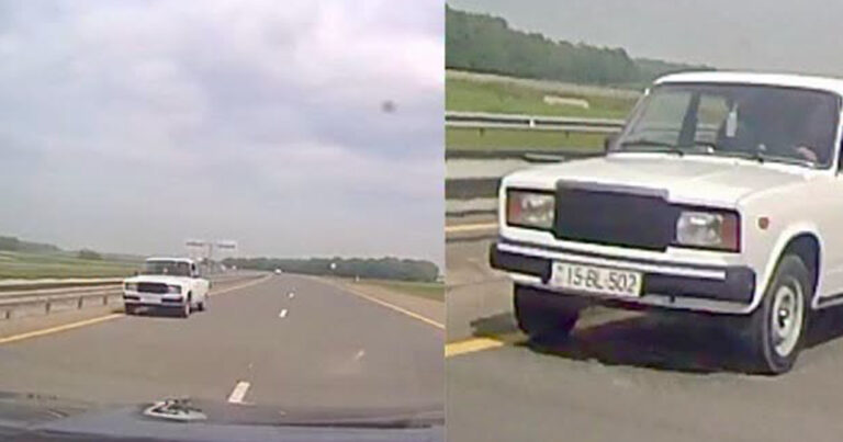 Magistralda “protiv” gedirdi, saxlanıldı – VİDEO