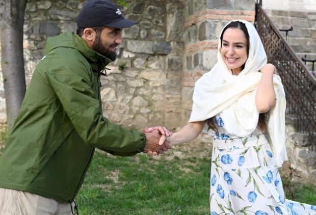 Leyla Əliyeva və Arzu Əliyeva Şəkidə Xan məscidində – FOTOLAR