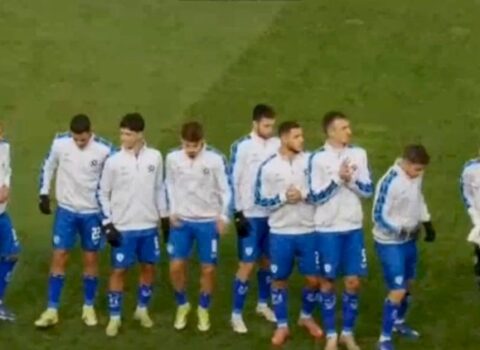 Bosniyalı futbolçular israillilərin əlini sıxmaqdan boyun qaçırtdı – VİDEO