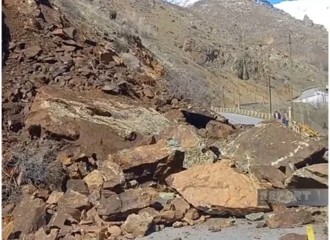 Ordubadda qaya uçqunu… – FOTOLAR