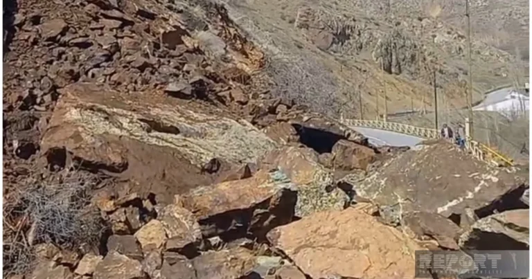 Ordubadda qaya uçqunu… – FOTOLAR