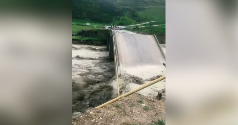 Siyəzəndə körpü uçdu – VİDEO