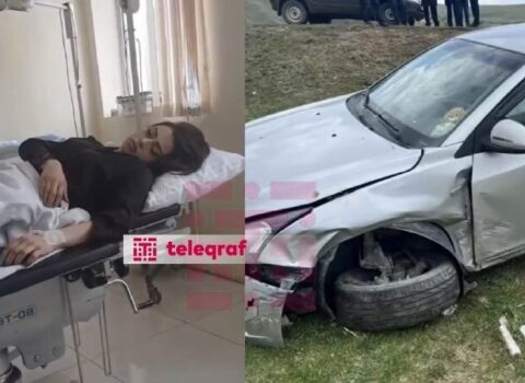 Toya gedən davulçu qadın qəzaya düşdü – FOTO