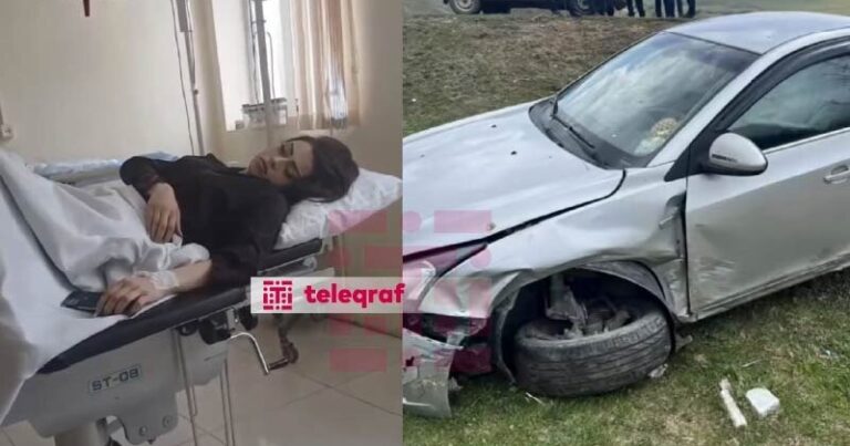 Toya gedən davulçu qadın qəzaya düşdü – FOTO