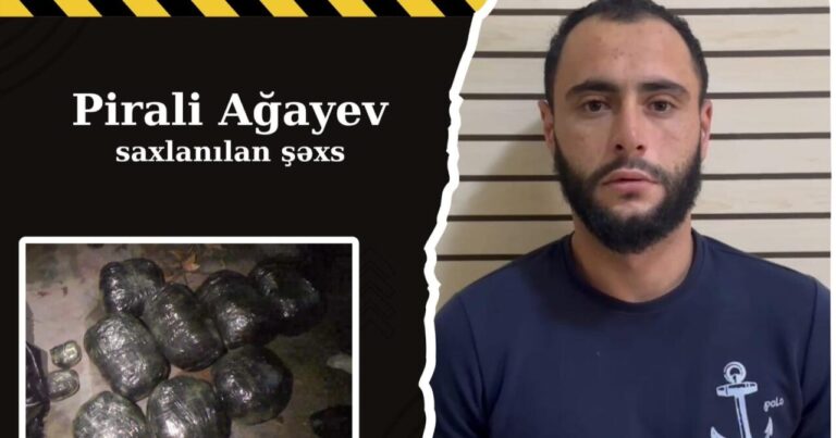 24 yaşlı gəncdən külli miqdarda narkotik tapıldı – VİDEO