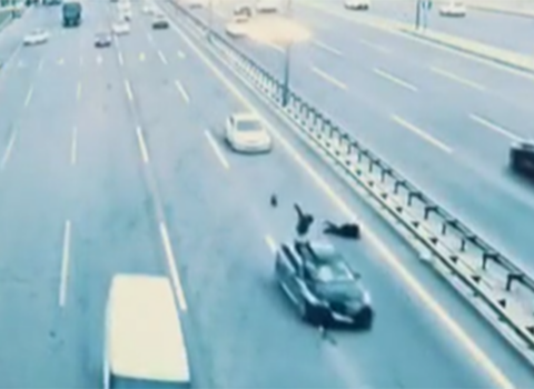 BDYPİ görüntüləri yaydı: yola qəfil çıxıb… – VİDEO