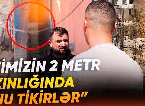 Masazırda təhlükə yaradan bina tikilir? – VİDEO