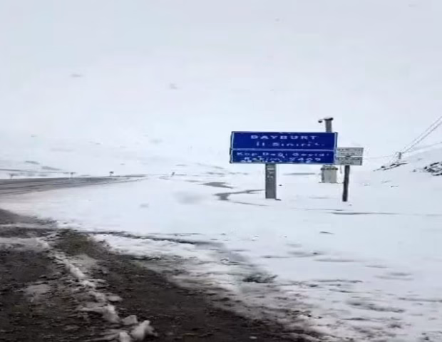 Mayın ortasında lopa-lopa qar yağdı