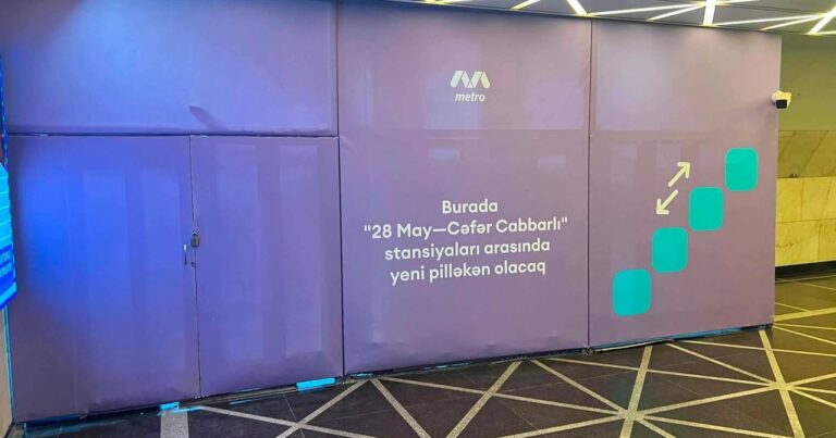 “28 May” və “Cəfər Cabbarlı” arasında yeni pilləkən tikilir – Foto