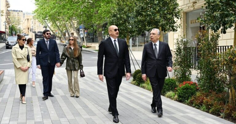 Prezident İslam Səfərli küçəsinin açılışında iştirak etdi – FOTOLAR