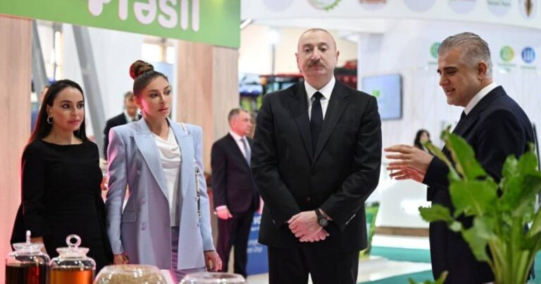 İlham Əliyev bu sərgilərlə tanış oldu