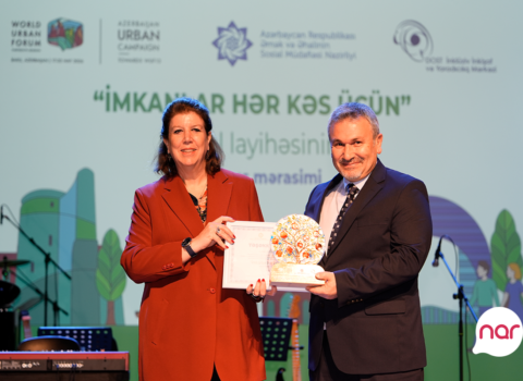 “Nar” “İmkanlar hər kəs üçün” layihəsinin bağlanış mərasimində iştirak edib
