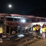 Sərnişin avtobusu yandı – 9 nəfər öldü