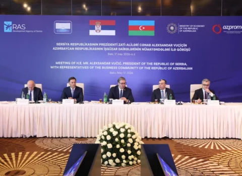 Serbiya Prezidenti ilə Azərbaycanın biznes nümayəndələri arasında görüş keçirilib
