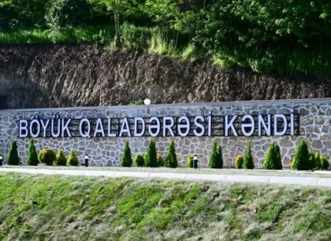 Şuşanın bu kəndində Bayraq meydanı yaradıldı
