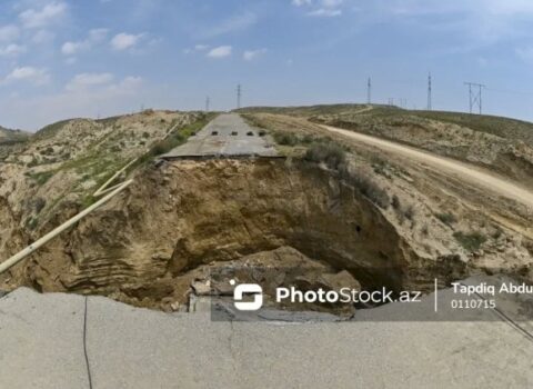 Bakıda bir qəsəbəyə çəkilən alternativ yolu da sel apardı – FOTO – VİDEO