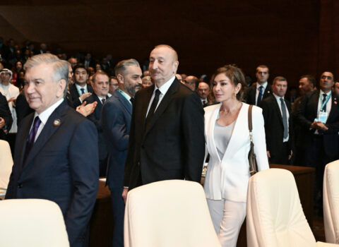 İlham Əliyevlə xanımının tədbirdən FOTOLARI