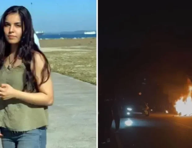25 yaşlı qız motosiklet qəzasında yanaraq öldü – VİDEO