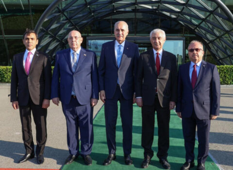 Numan Kurtulmuş Azərbaycandadır – Foto