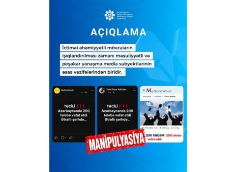 MEDİA: “Bəzi saytlarda şişirdilmiş başlıqlar süni ajiotaj yaradıb”