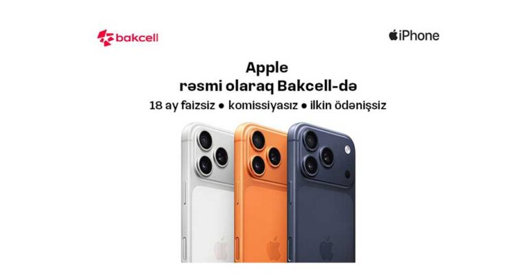 Apple məhsullarını rəsmi olaraq Bakcell Shop-da əldə et!