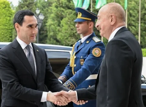 Prezident Berdiməhəmmədovu Füzulidə qarşıladı – FOTOLAR