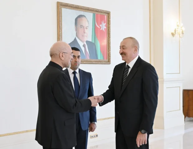 İlham Əliyev Qalibafı qəbul etdi