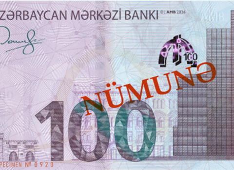 Yenilənmiş 100 manat bu tarixdə tədavülə buraxılacaq