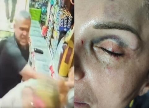 Bakıda kişi qadını mağazada döydü – Saxlanıldı (Video)