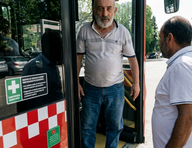 Sumqayıtda avtobus sürücüsü ilə sərnişin arasında mübahisə – Video