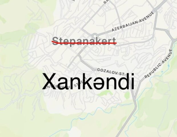 “Apple maps”də Xankəndi “Stepanakert” göstərilir