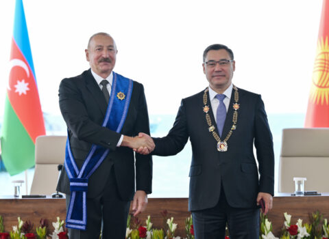İlham Əliyev “Manas” ordeni ilə təltif edildi