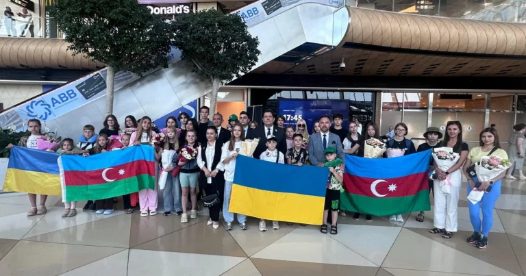 Ukraynalı uşaqlar reabilitasiya üçün Bakıya gəliblər