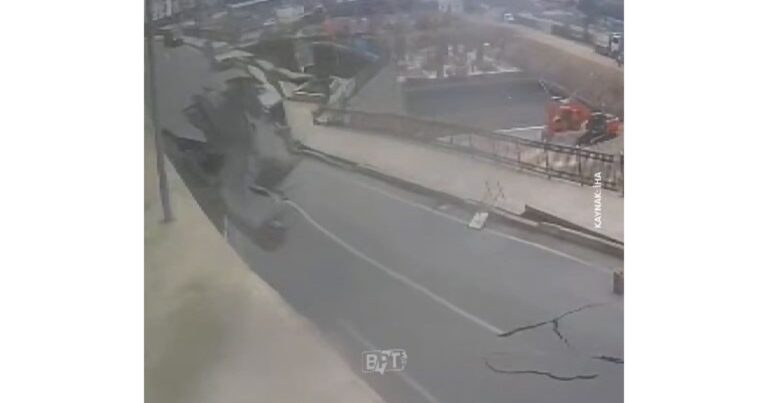 Türkiyədə yol çökdü, 3 binadan sakinlər təxliyə edildi – VİDEO