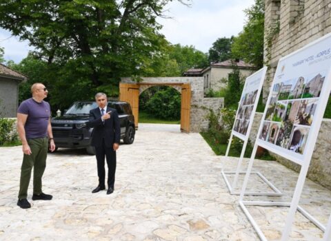 Prezident “Yasəmən” hotelin yeni korpuslarını gəzdi