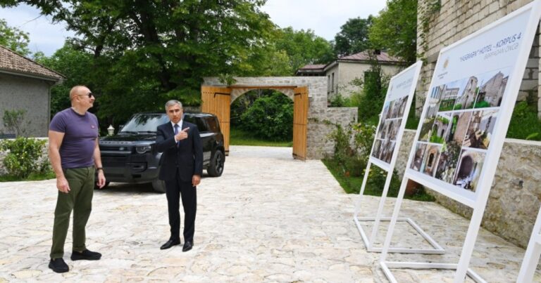 Prezident “Yasəmən” hotelin yeni korpuslarını gəzdi